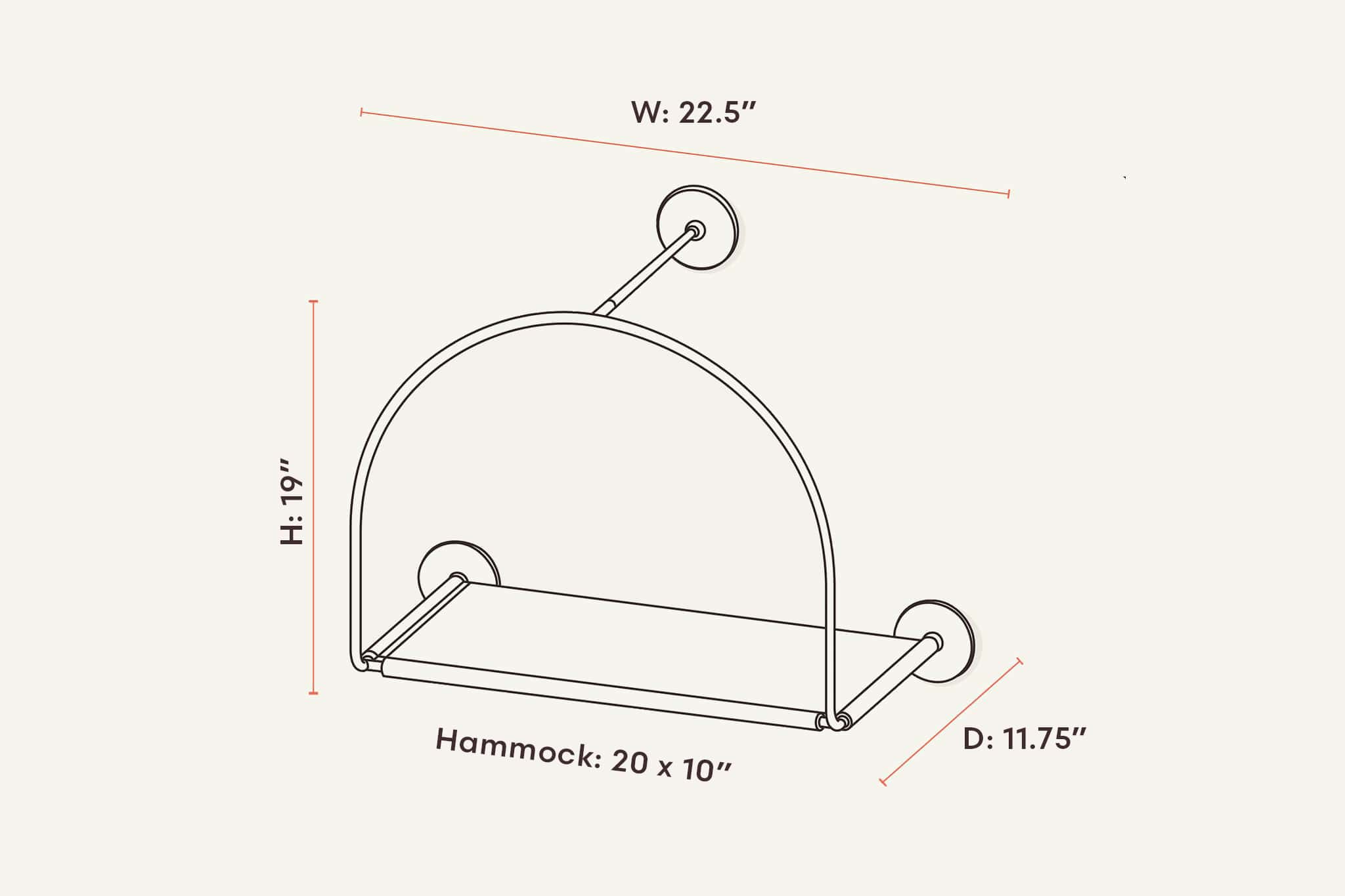 tuft + paw Cloud Nine Window Hammock - Image 8