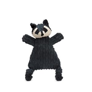 Reggie Raccoon HuggleFlattiesâ„¢ Durable Plush Dog Toy