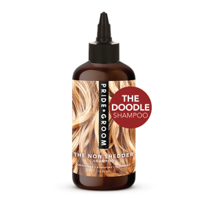 Pride + Groom THE NON SHEDDER Dog Shampoo — Hydrating. Detangling. Hypoallergenic Formula